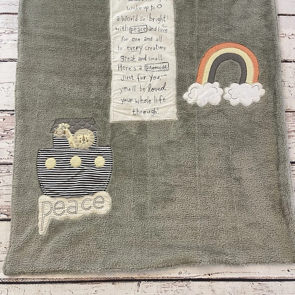 Demdaco Lift‎ the Spirit Blanket Baby Peace Rainbow